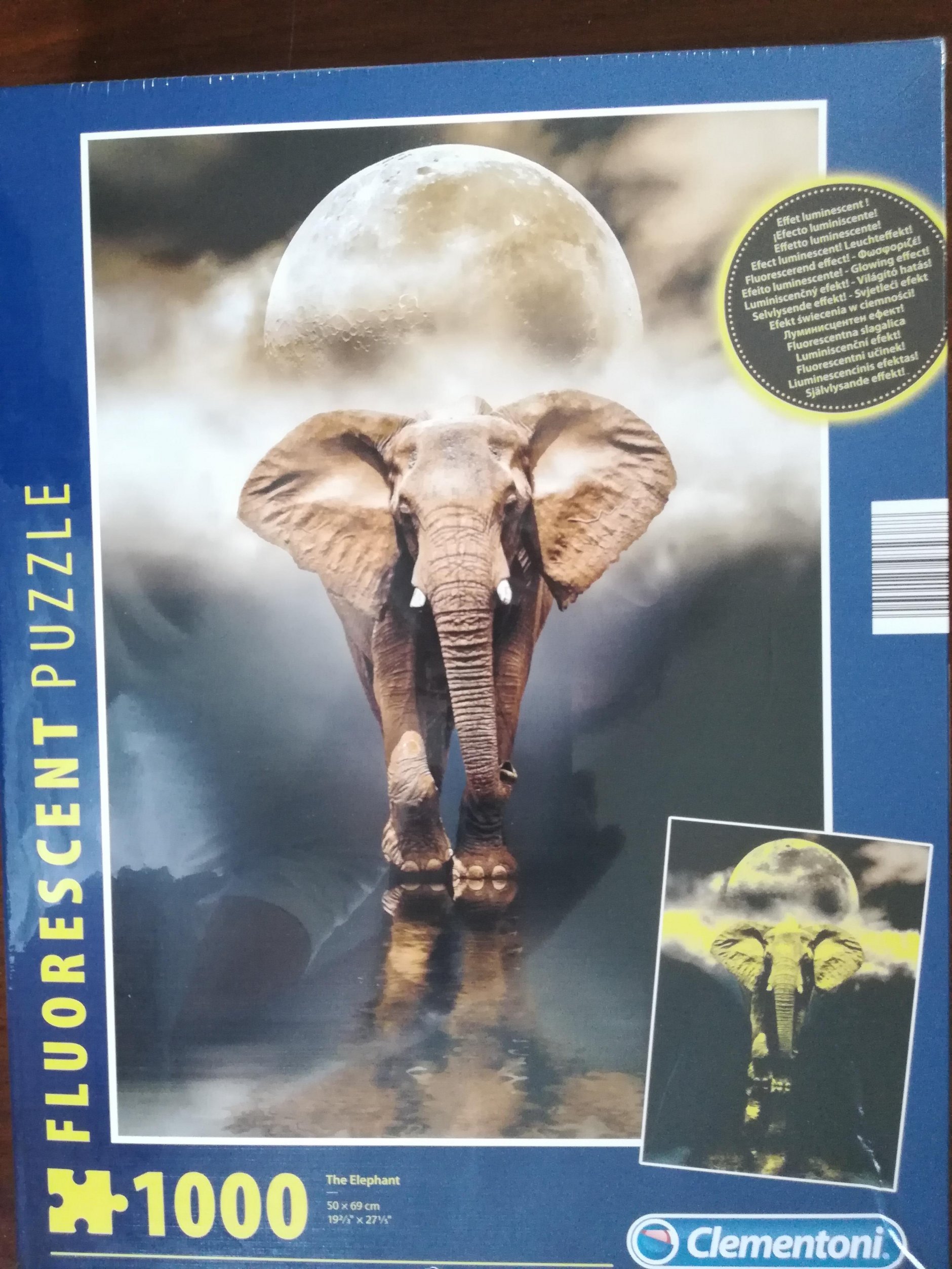 Not enough Record Posters PUZZLE Fluorescent Clementoni, The Elephant 1000delova, NOVO -  KupujemProdajem